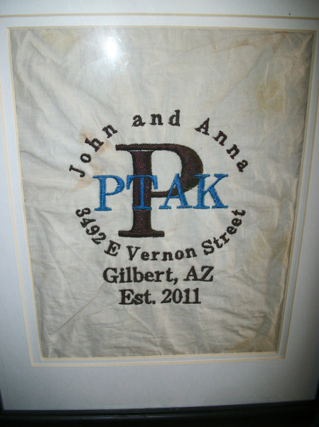 Large Letter Address Circle - Forever Stitches