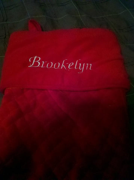 Stocking Name Embroidery - Forever Stitches