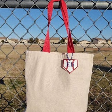 Home Plate Bag Tag - Forever Stitches