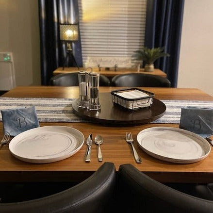 Hand Dyed Napkins in Blu Sky - Forever Stitches