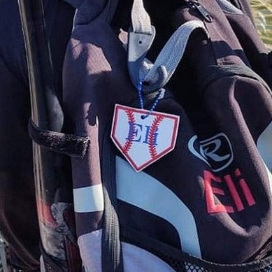 Home Plate Bag Tag - Forever Stitches