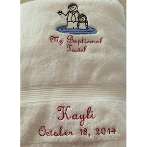 Baptism Towel - Forever Stitches