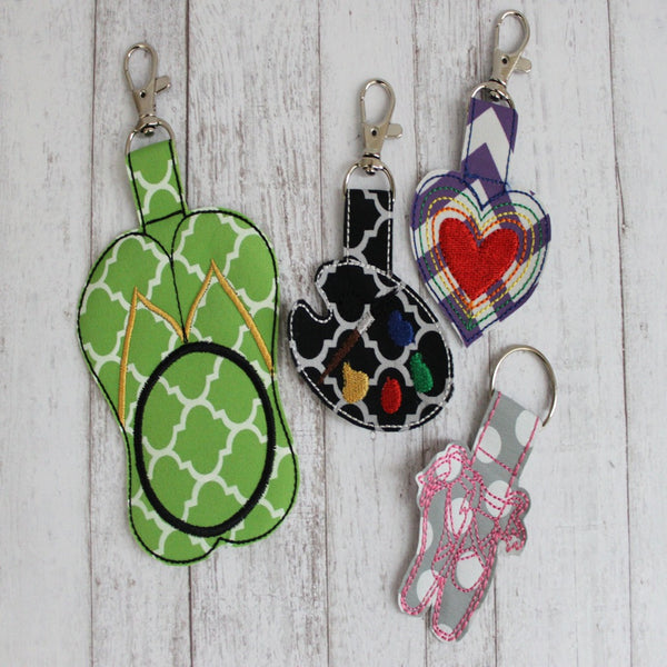 Adorable Zipper Pulls and Keychains - MANY Styles - Sports, Animals, Hobbies, and More! - Forever Stitches
