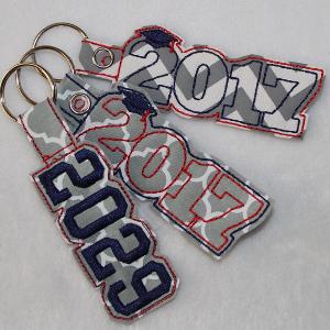 Graduation Year Keychain - Forever Stitches