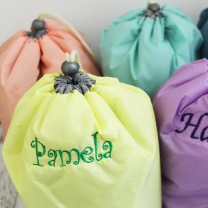 Cinch Water Proof Travel or Cosmetic Bag - Forever Stitches