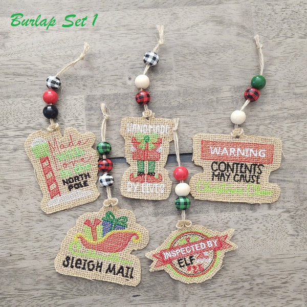 Shabby-Chic Ornament Sets - Forever Stitches