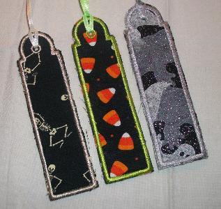 Set of Halloween Bookmarks- Perfect for a Class Gift or Allergy Gift - Forever Stitches