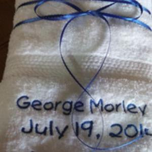 CTR Towel with Name and Date - Forever Stitches