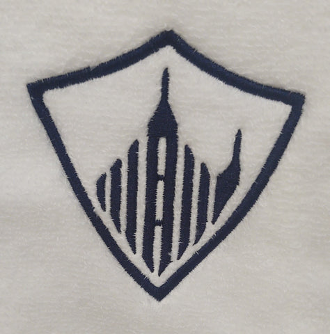 Strive To Be Towel with Name and Date - Forever Stitches