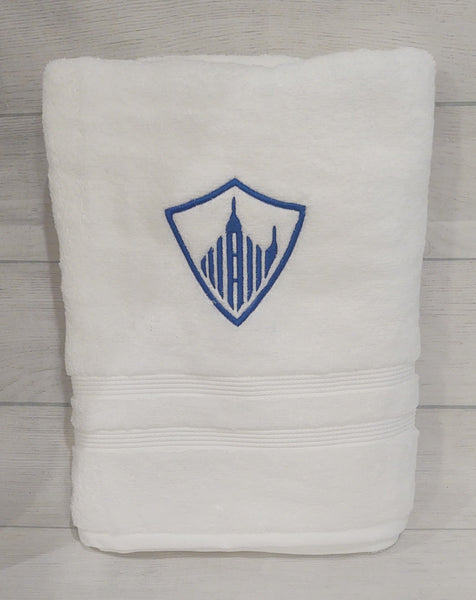 Strive To Be Towel with Name - Forever Stitches